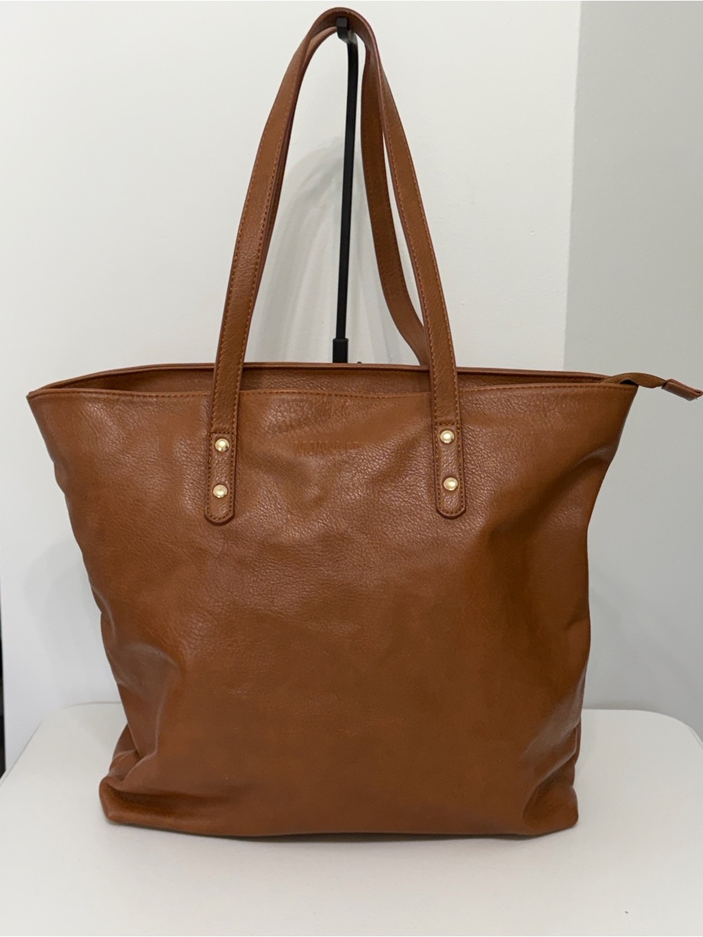 Moana Rd New Zealand Khandallah Brown Faux Leather Tote Laptop Work Shoulder Bag